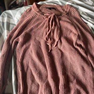 Rose colored sweater size 1x/2x